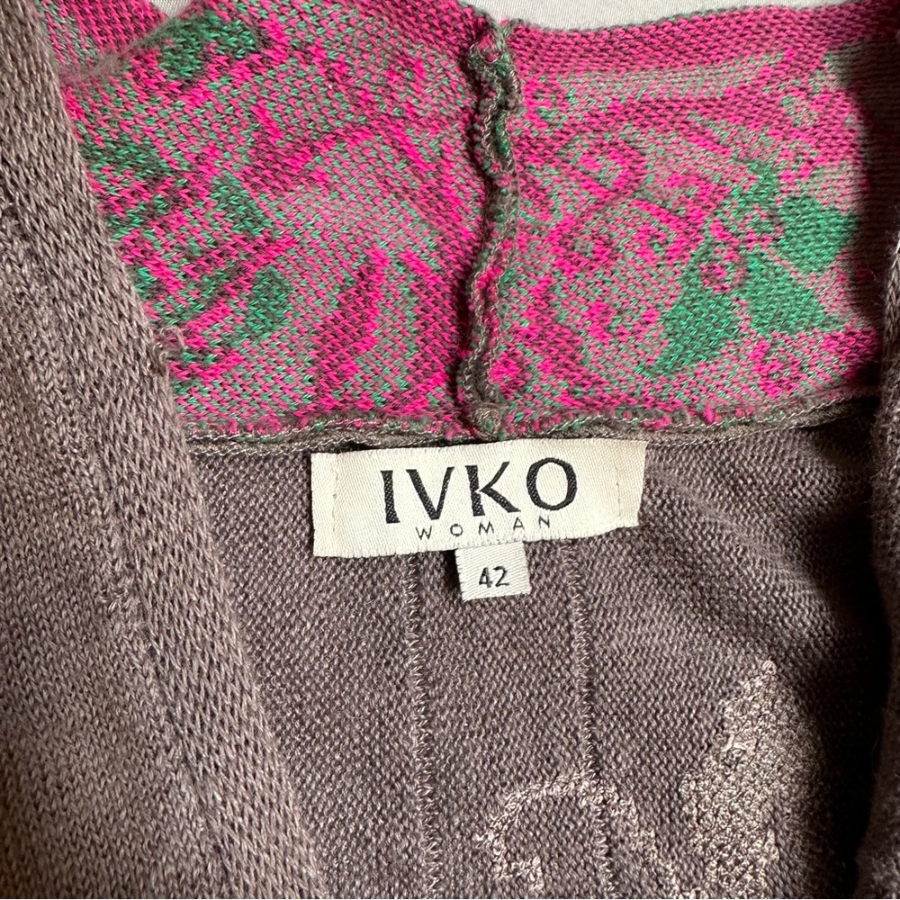 IVKO Woman embroidered cardigan sweater, 42. - Picture 9 of 9